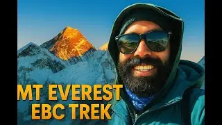 Everest Base Camp Trek ASMR | Relaxing Himalayan Hiking Sounds | Landslide crossing - Part1