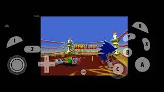 Jogando Sonic gems collection (game cube)