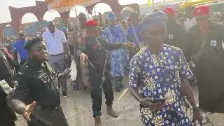 Arrival of His Majesty Oba Ghandi Afolabi Olaoye III at Ogbomoso Cradles Festival 👑✨