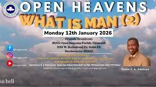 Open Heavens Monday 12th January 2026 WHAT IS MAN? (2) by Pastor E A Adeboye with Spanish subtitle