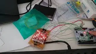 Blinky, scroll text on led matrix