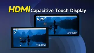 Touchscreen monitor, in 5inch or 6.25inch,  HDMI touch display, IPS panel, for Raspberry Pi