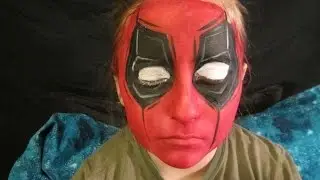Facepainting DEADPOOL!