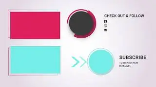 Outro template no text | Endscreen