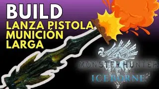 BUILD:LANZA PISTOLA MUNICION LARGA MHW ICEBORNE (SOLO DISPAROS)