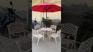 Best design 4+1 chair set with umbrella #lifeisbutadream #travel #music #outdoors