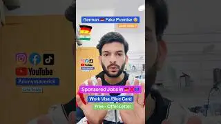 Germany Jobs 2025/2026 ❌ No Visa Sponsorship Myth ⚠️Blue Card & Work Visa Explained