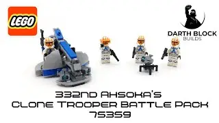 Darth Block Builds the 332nd Ahsoka's Clone Trooper Battle Pack 75359 from Lego Star Wars