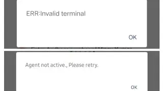 Agent not active&invalid terminal&inactive terminal solution in Spicemoney.