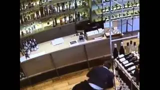 Perfect catch caught on security camera