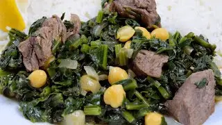 طريقة عمل شوربة السبانخ مع الحمص ، على طريقتنا الشهية