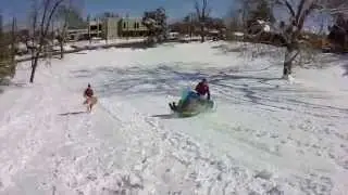 Sledding at St. Anne's Belfield School