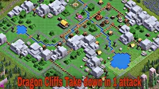 Dragon Cliffs Level 1 | In 1 Attack | Clash Of Clan |