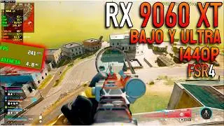 ¿La RX 9060 XT domina Warzone a 1440p con la configuración baja y ultra?