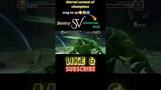 Sentry vs Immortal Hulk Marvel contest of champions #shorts #mcoc