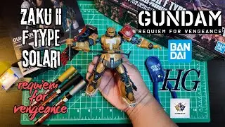 Incredible High Grade Zaku II F Type Solari ASMR Full Build (Remastered) | Requiem for Vengeance