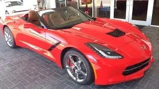 2014 Chevrolet Corvette Stingray Convertible 3LT (C7) Start Up, Exhaust & In Depth Review: (1)