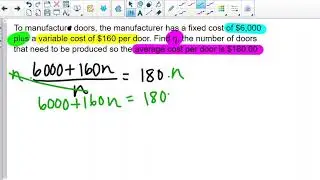 average cost example