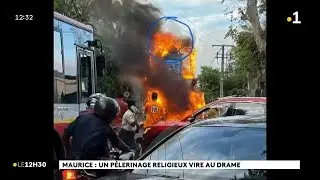 A Maurice, un char a pris feu lors d'une procession religieuse. 6 personnes sont décédées