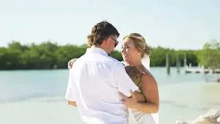 Wedding on Sombrero Beach, Marathon FL. with Florida Keys Wedding Center! Tara and AJ
