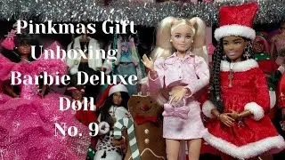 Розовые рождественские подарки: Распаковка куклы Барби Делюкс № 9 #barbievideo #dollvide #barbief...
