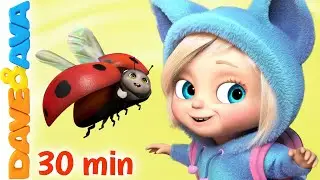 🐞 Five Little Ladybirds and More Nursery Rhymes | Baby Songs by Dave and Ava 🐞