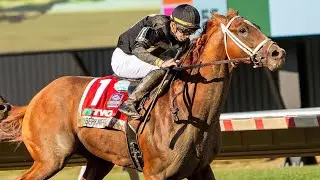 Cyberknife Jack Christopher and, Tabia Turning for home in the 2022 Haskell Stakes at Monmouth Park