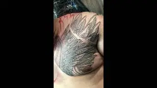 building a Polynesian Wing chest tattoo