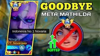 HOW TO COUNTER BUFFED MATHILDA WITH HERO NOVARIA | GLOBAL NOVARIA BUILD & EMBLEM 2023 - MLBB