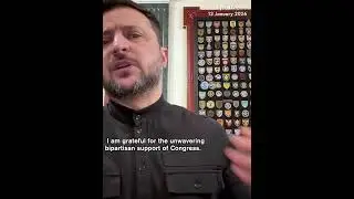 Ukraine's Zelensky thanks US Congress for 'unwavering' support