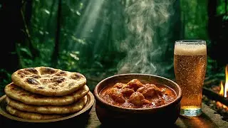 chicken curry and naan in uttarakhand🌲| Outdoor Cooking | Chicken Curry