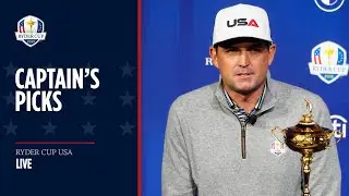 LIVE | Ryder Cup USA Captain's Picks | 2025 Ryder Cup