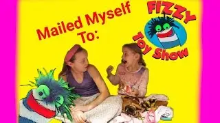 We Mailed Ourselves In A Box To Fizzy Toy Show! OMG It Worked!!! SKIT