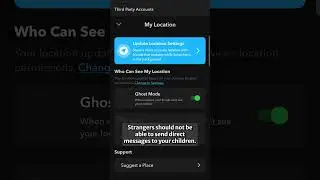 Snapchat Safety Settings for Your Child #onlinesafety #childsafety #snapchat