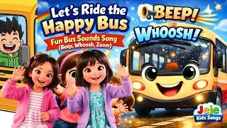 Let&rsquo;s Ride the Happy Bus 🚌 | Fun Bus Sounds Song (Beep, Whoosh) | Jeje Kids Songs Nursery Rhymes
