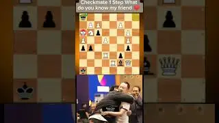 Checkmate 1 Step What do you know my friend &hearts; ️#chessshorts #shortchess