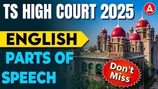 TS High Court English Classes | Parts of Speech | Telangana High Court English