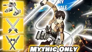 Using Only The Attack on Titan Mythics to Win | Fortnite.