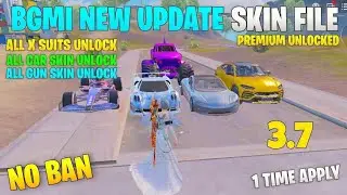 FREE UNLIMITED SKINS ULTIMATE SKIN OBB MAX WITH INVENTORY ICONS FOR PUBG & BGMI 3.7 || 32BIT + 64BIT