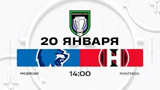 Медведи - Прогресс | 20.01.2026 | Высшая лига | Прямая трансляция