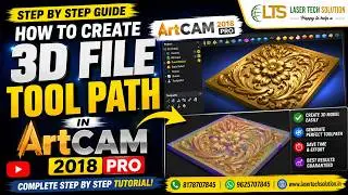 ArtCAM 2018 Pro Tutorial | 3D Toolpath Creation for CNC Router (Beginner to Pro)