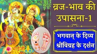 भगवान् के दिव्य श्रीविग्रह के दर्शन🙏 व्रज-भाव की उपासना❣️,👣चरणों की महिमा, भाग-1