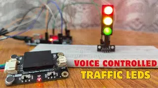 Voice Controlled Traffic Light using Arduino & DFRobot Voice Module