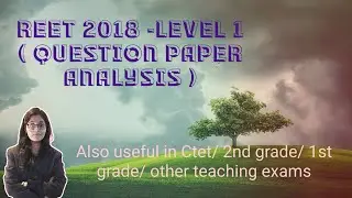 REET 2018 ,Level-1(Complete paper solution - CDP)