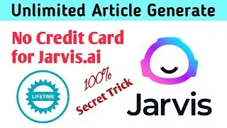 How to get jarvis.ai free credits | 100% unique article generator tool | Tech DaNi