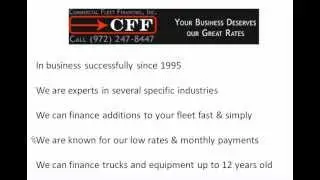 Best Commercial Vehicle Financing Company? Commercial Fleet Financing, Business Vehicle Financing