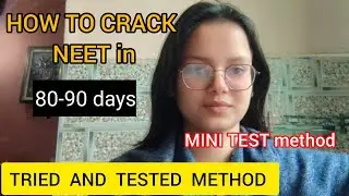 How to crack neet in 100 days  , 💯 effective for 300,400, 500 scorers 