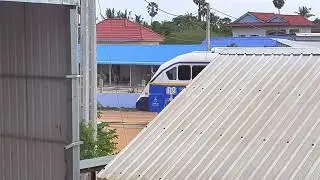 រថភ្លើងដឹកអ្នកដំណើរ Cambodia 🇰🇭 Royal Railway 🛤 TRAIN  HDR 10+Cambodia Train
