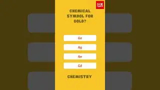 Chemical symbol for Gold?#gk #shorts #webxspace