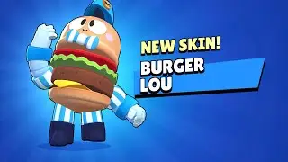 BURGER LOU | NEW SKIN GAMEPLAY | BRAWL STARS